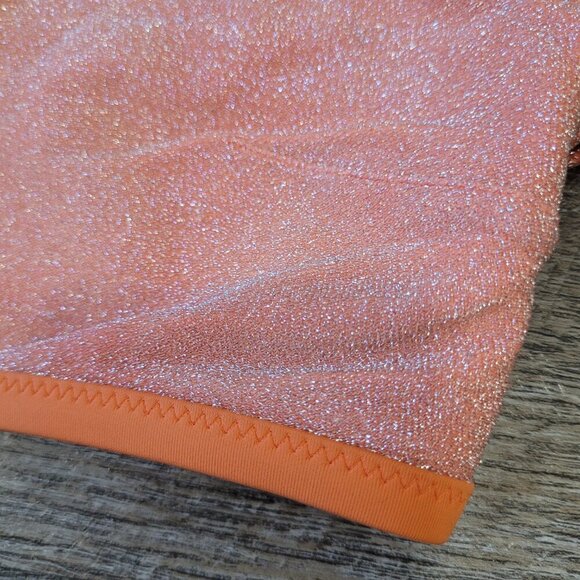 AERIE | Shine Scoop Bikini Swim Top Sparkle | Sz. XL - Picture 4 of 7